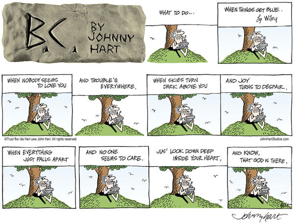 B.C. Print: What To Do When Things Get Blue