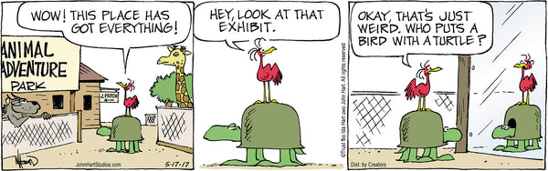 B.C. Print: April the Giraffe #3 (Bird With a Turtle)