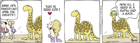 B.C. Print: April the Giraffe #6 (A Gopro and a Mate)