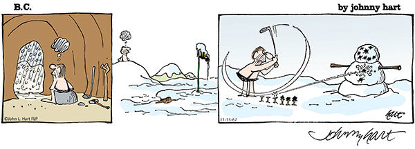 B.C. Print: Snowman Golf