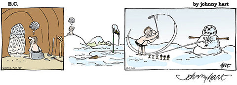 B.C. Print: Snowman Golf