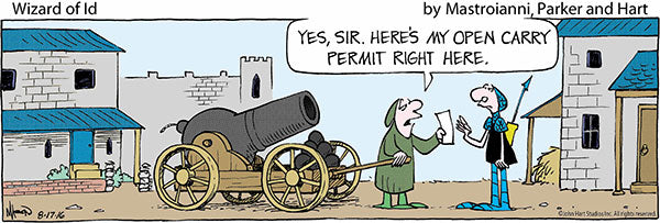 Wizard of Id Print: Open Carry