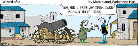 Wizard of Id Print: Open Carry